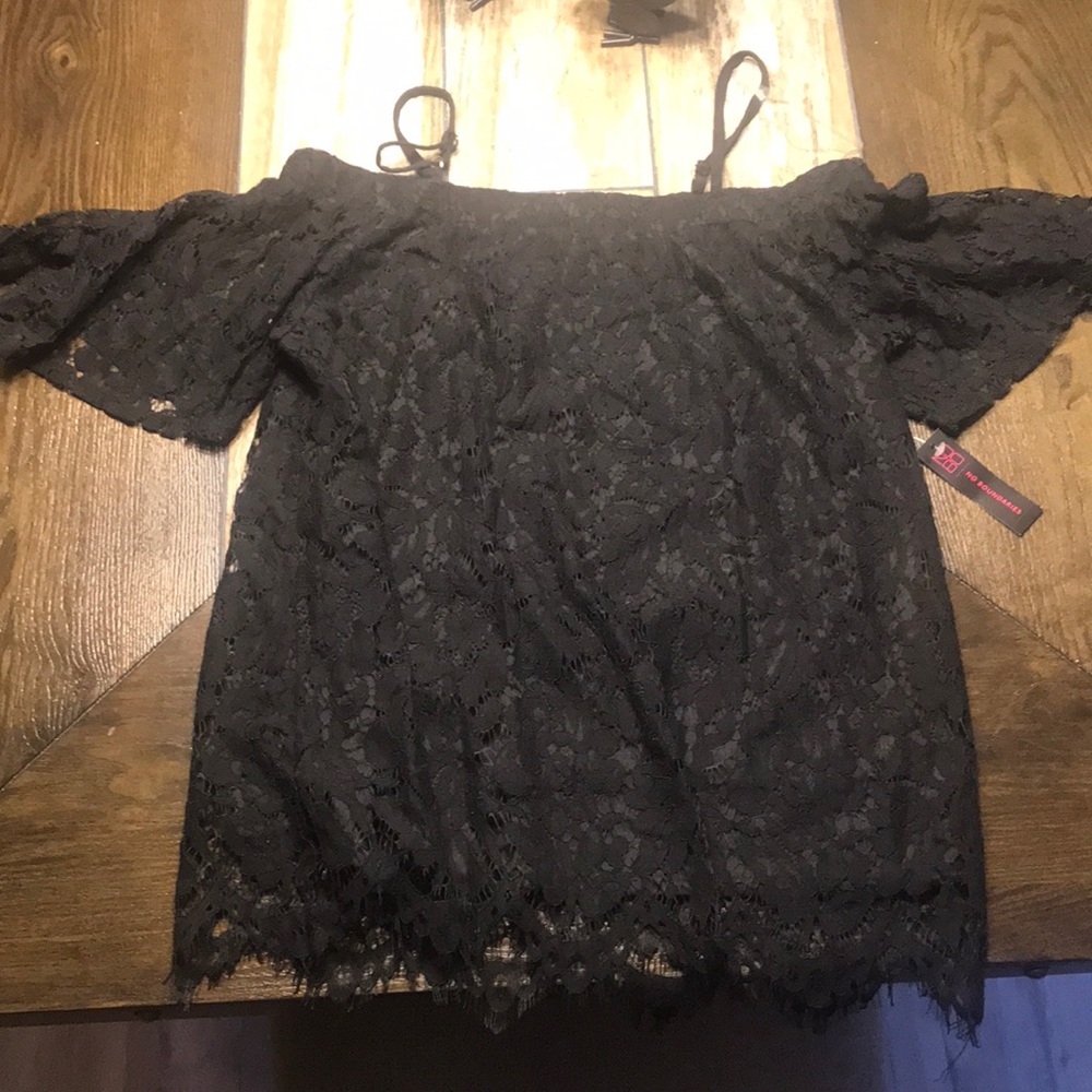 Off the shoulder lace top